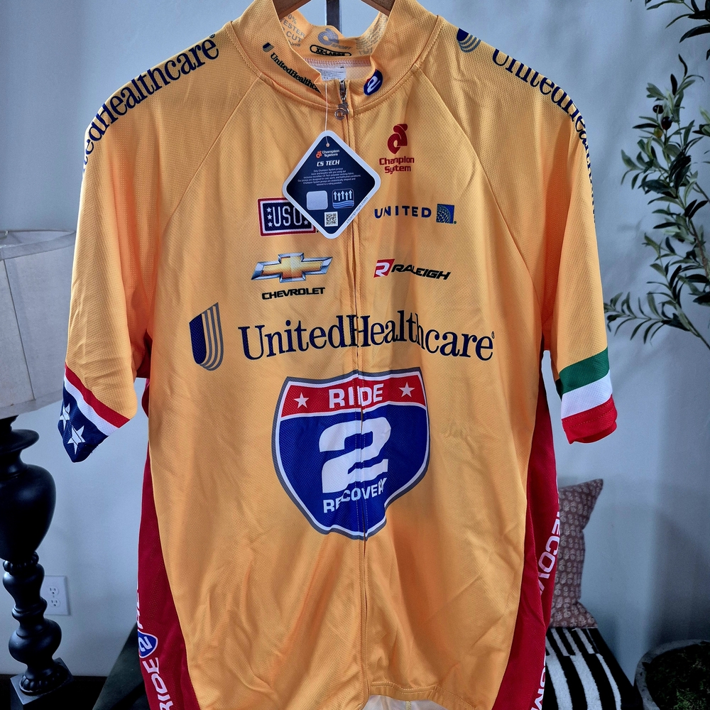 Champion Yellow Cycling Jersey